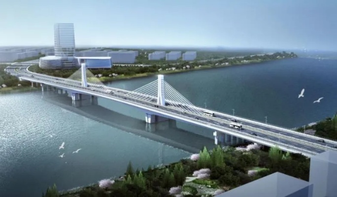 <em>碧湖</em>大桥改扩建工程2025年底完成桥梁建设