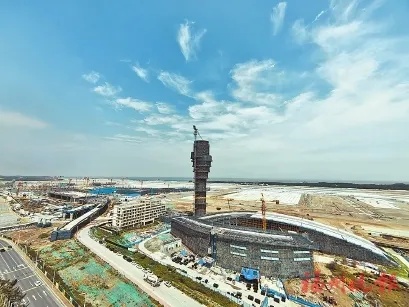 福州<em>新区</em>多个项目加速推进 福州机场二期T2航站楼本月封顶