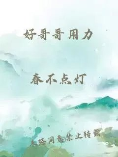 好哥哥用力