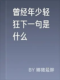 曾经年少轻狂下一句是什么