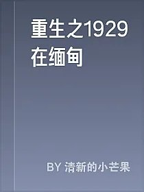 重生之1929在缅甸