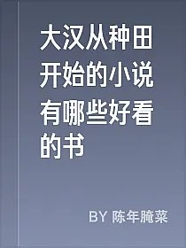 大汉从种田开始的小说有哪些好看的书