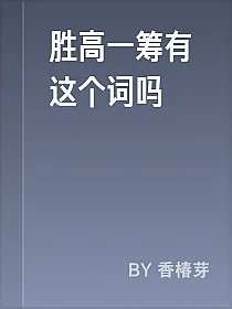 胜高一筹有这个词吗