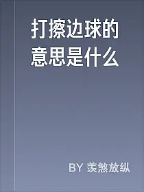 打擦边球的意思是什么