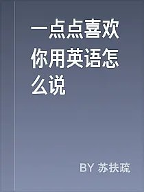 一点点喜欢你用英语怎么说