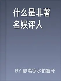 什么是非著名娱评人