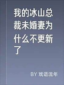 我的冰山总裁未婚妻为什么不更新了