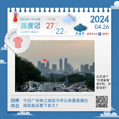 温度记|今日<em>广州珠江</em>或迎今年以来最高潮位,雨到底还要下多久?