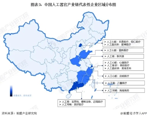 2024年中国人工器官行业区域竞争格局分析 <em>北上广</em>处于领先地位
