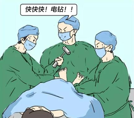 <em>上海骨科医生</em>用电钻打孔吸猪骨髓！网友：看得我膝盖疼…